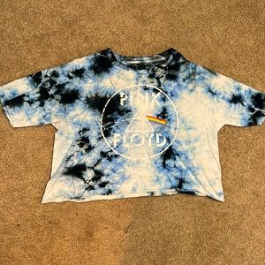 Pink Floyd Crop Top Women’s Medium Tie Dye